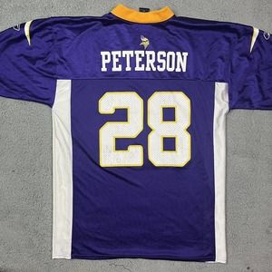 Adrian Peterson Minnesota Vikings NFL Football Jersey Reebok‎ Size L